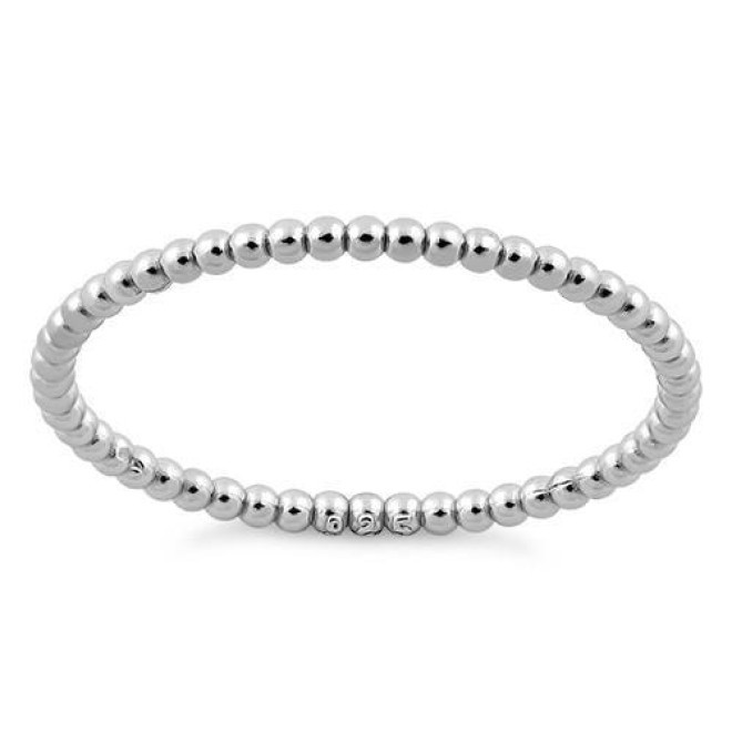 Sterling Silver 1.5mm Stackable Bead Ring