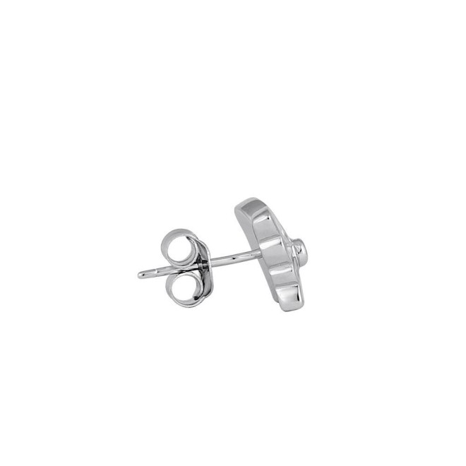 Sterling Silver Pink Lab Opal Butterfly CZ Earrings