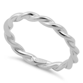 Sterling Silver String Band Ring