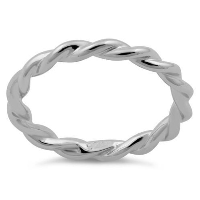 Sterling Silver String Band Ring