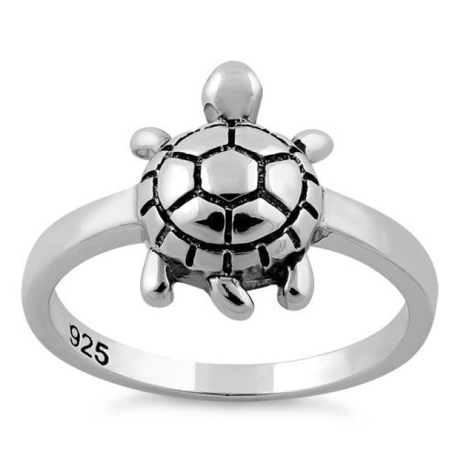 Sterling Silver Turtle Ring