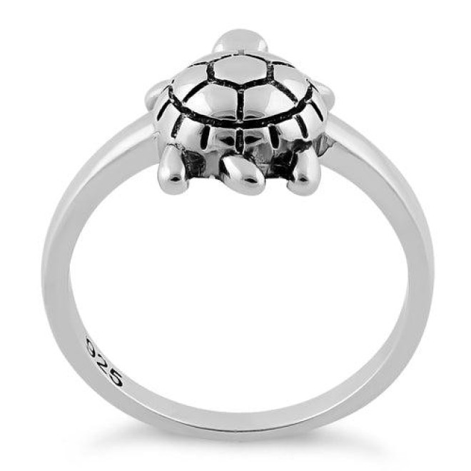Sterling Silver Turtle Ring