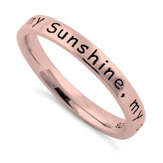 Sterling Silver Rose Gold Plated 