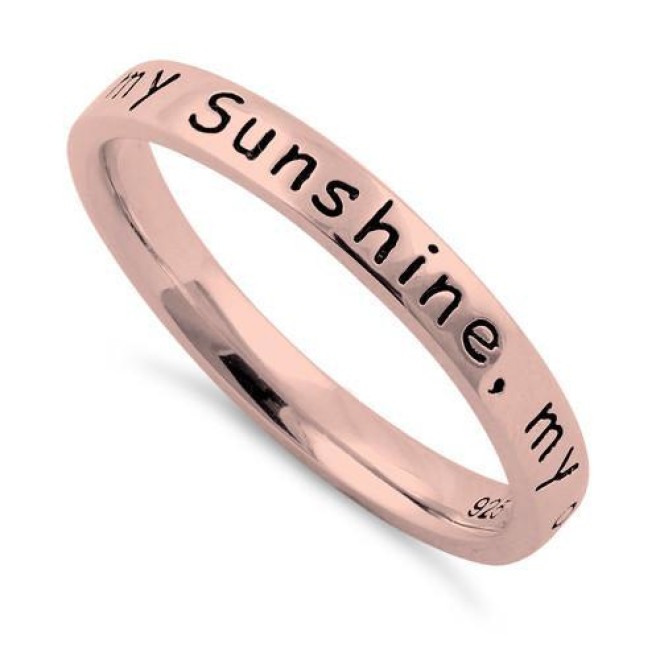 Sterling Silver Rose Gold Plated 