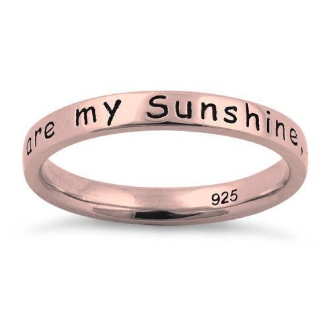Sterling Silver Rose Gold Plated 