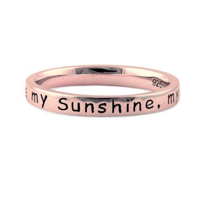 Sterling Silver Rose Gold Plated 