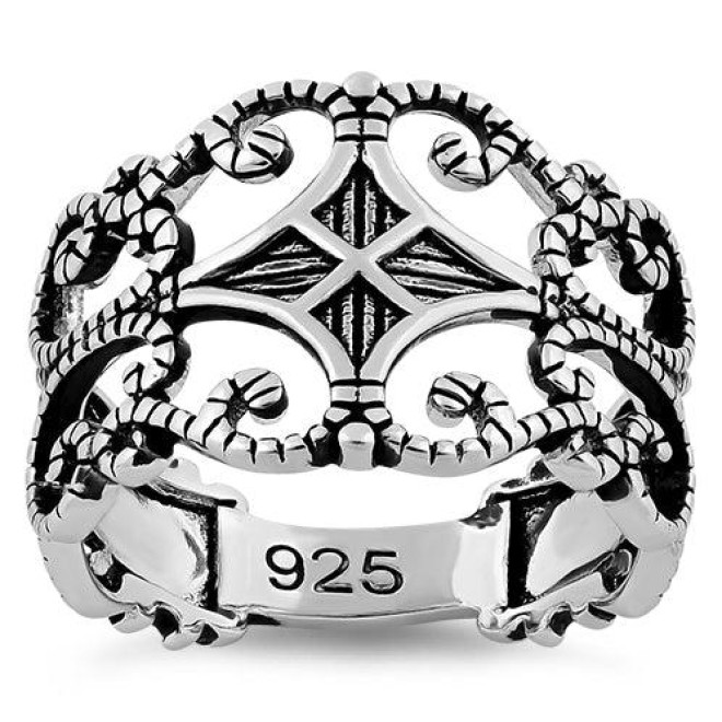 Sterling Silver Medieval Ring