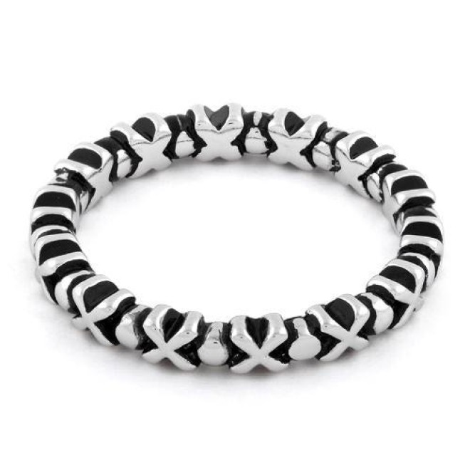 Sterling Silver X & O Stacklable Ring