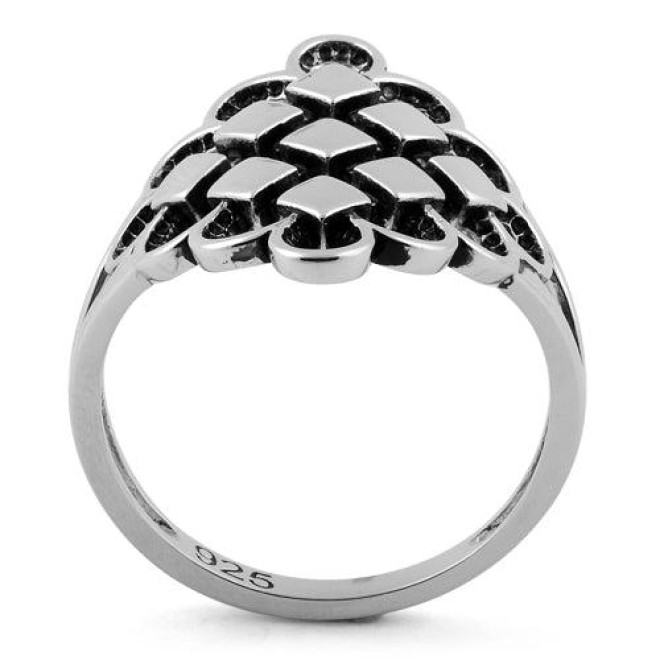 Sterling Silver Diamond Celtic Ring