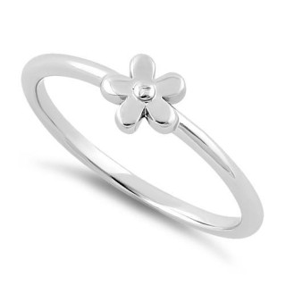Sterling Silver Baby Flower Ring