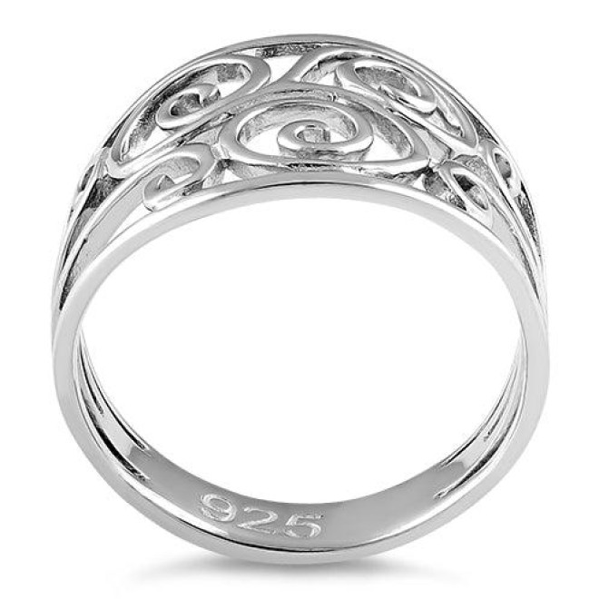 Sterling Silver Swirl Ring