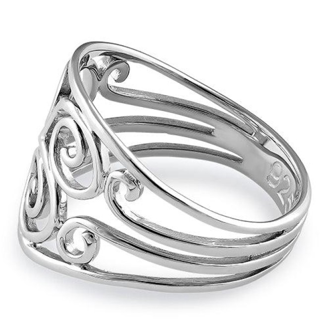 Sterling Silver Swirl Ring