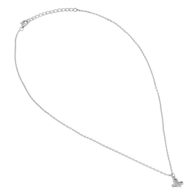 Sterling Silver Clear CZ Dainty Butterfly Necklace