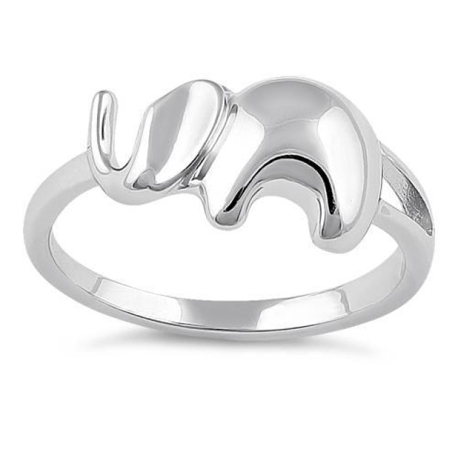 Sterling Silver Majestic Elephant Ring