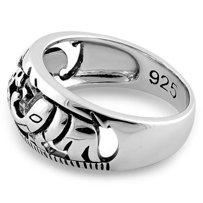Sterling Silver Animals Ring