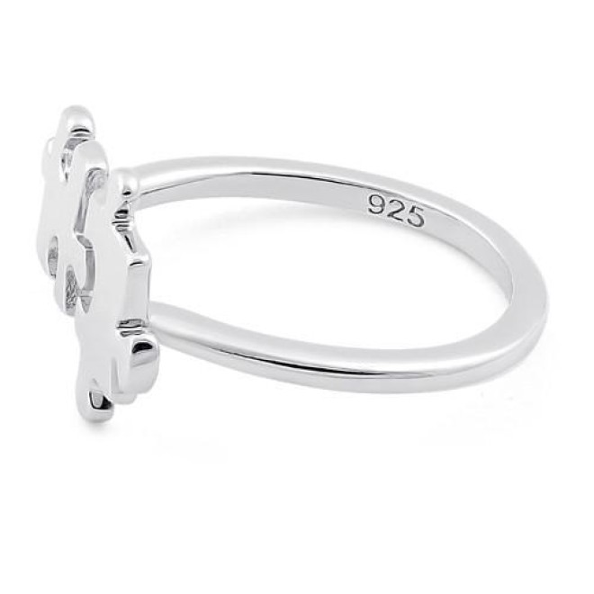 Sterling Silver Jigsaw Pieces Ring