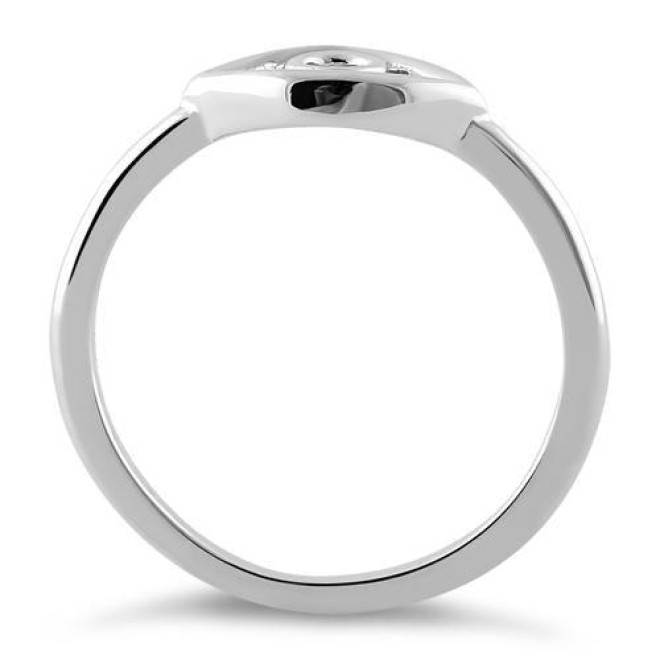 Sterling Silver Evil Eye Ring