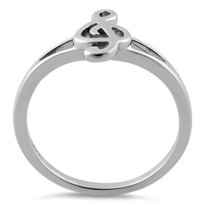 Sterling Silver Musical Note Ring