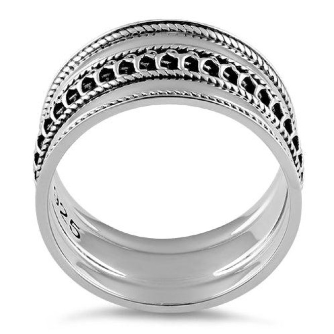 Sterling Silver Bali Design Ring