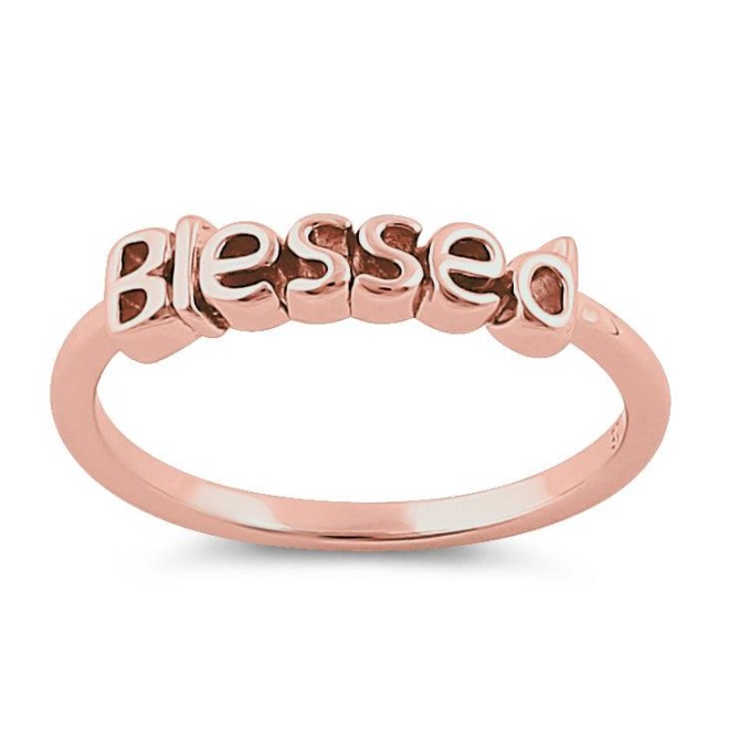 Sterling Silver Rose Gold Plated 