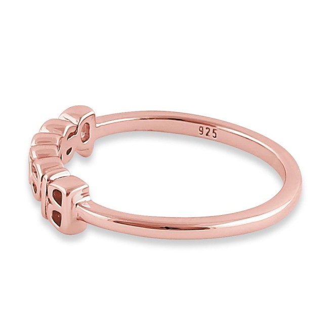 Sterling Silver Rose Gold Plated 