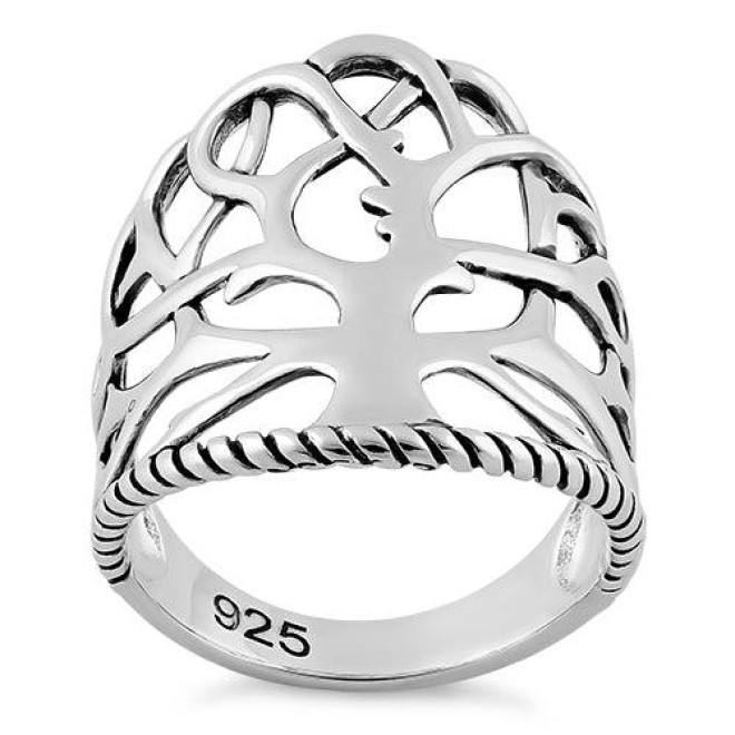 Sterling Silver Tree of Life Ring
