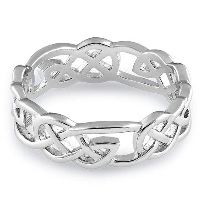 Sterling Silver Celtic Pattern Ring