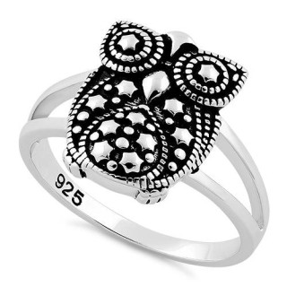 Sterling Silver Owl Ring