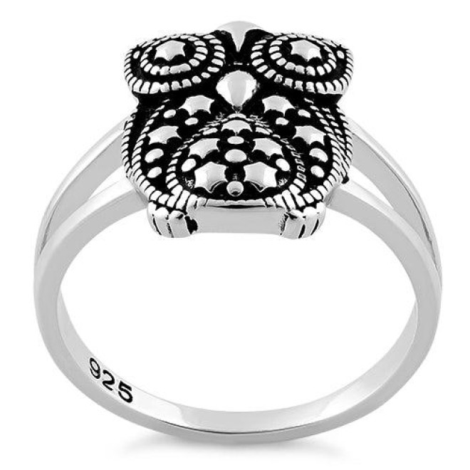 Sterling Silver Owl Ring