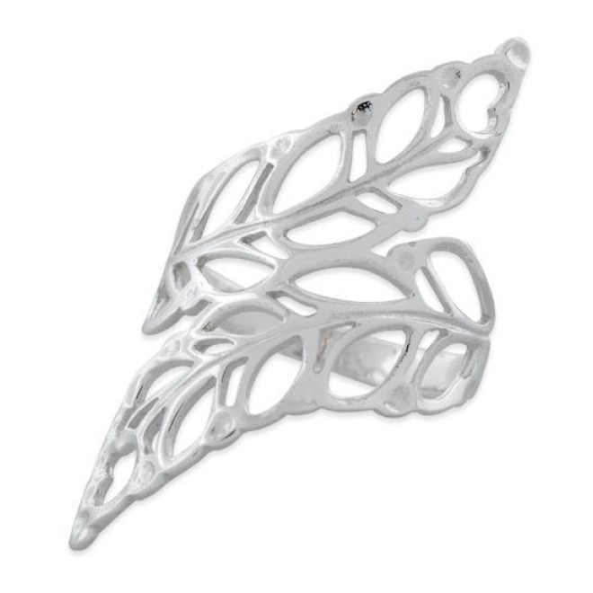 Sterling Silver Extravagant Leaves Ring