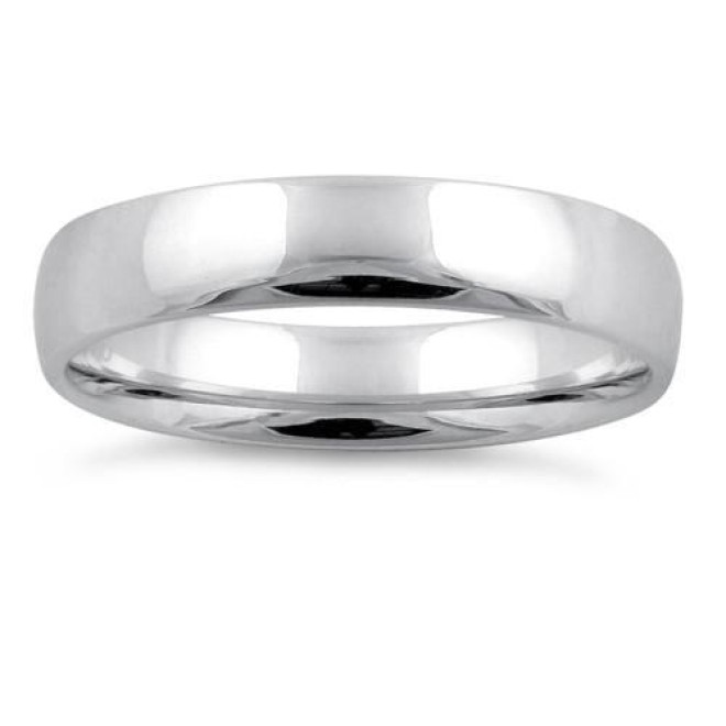 Sterling Silver Wedding Band 4mm