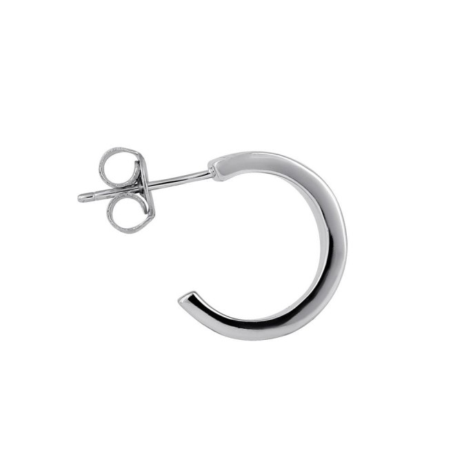 Sterling Silver Blue Lab Opal Hoop Earrings