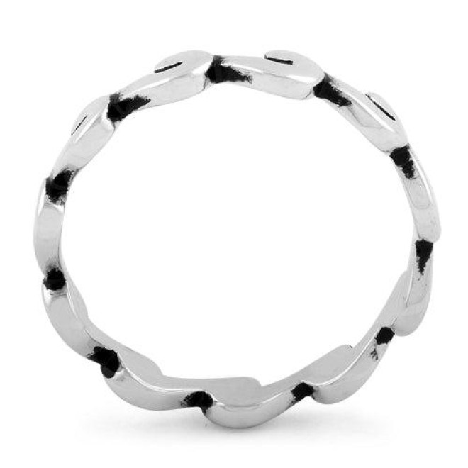 Sterling Silver Wave Ring