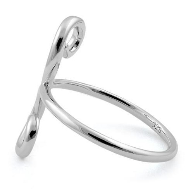 Sterling Silver Double Swirl Ring