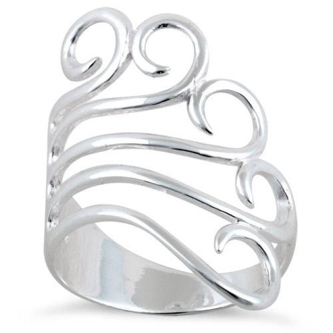 Sterling Silver form Swirl Ring