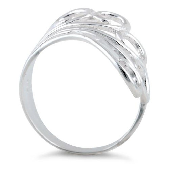 Sterling Silver form Swirl Ring