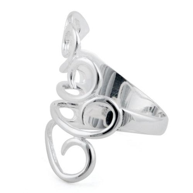 Sterling Silver form Swirl Ring