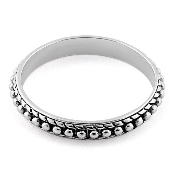 Sterling Silver Pebbles Ring