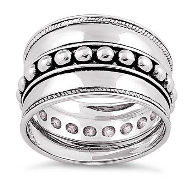 Sterling Silver Bali Design Ring