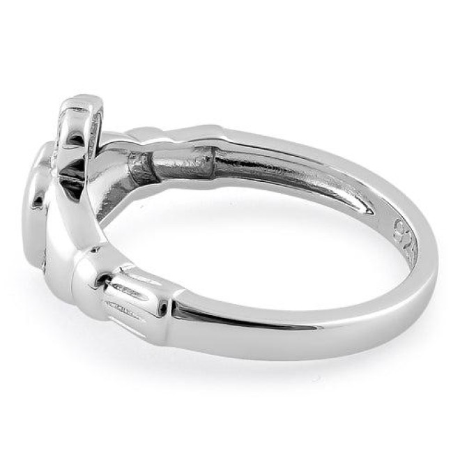 Sterling Silver Plain Claddagh Ring